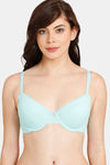 Rosaline Padded Wired Medium Coverage T-Shirt Bra - Aruba Blue — thumbnail 1